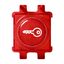 Renova - knob - printed symbol KEY - red thumbnail 3