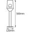 ENDURA CLASSIC CALICE 50cm Post E27 thumbnail 5