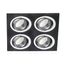 Helium Quad Recessed Light Black thumbnail 2