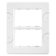 COMPACT PLATE - SELF-SUPPORTING - 6 GANG (3+3 OVERLAPPING) - CLOUD WHITE - SYSTEM thumbnail 1