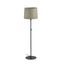 SAMBA BLACK FLOOR LAMP GREEN RIBBONED LAMPSHADE ø4 thumbnail 1