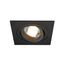 NEW TRIA I GU10 downlight, max. 50W, angular, alu, black thumbnail 2