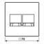 Centre plate for MJ f. 2 sockets AL1969-25WEAN thumbnail 2