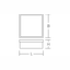 QUADRAT, white, on/off Ceiling and wall luminaires, L 226 B 226 H 110, thumbnail 4