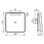 Cable outlet with strain relief 590NAA thumbnail 3