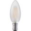 LED Ba15d Fila Candle C35x100 230V 320Lm 4W 925 AC Frosted Dim thumbnail 1