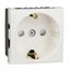 Ultra - socket outlet - single - side earth - white thumbnail 3