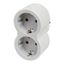 MOP STD SCH 2P+E 16A 2 FRONT OUTLETS WHITE/GREY thumbnail 8