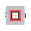 FIALE 4LED 4X1W 30deg 230V SQUARE CW LED SPOT RED FRAME thumbnail 3