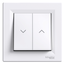 Asfora - roller blind pushbutton - screwless terminals - white thumbnail 4