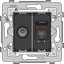 Combination coax with RJ45 connection UTP cat. 6A, PoE++ ready, flat m thumbnail 3