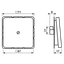 Cable outlet with strain relief 590A thumbnail 4