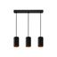 CHLOE GU10 x3 IP20 pendant lamp black golden rectangular base thumbnail 5