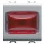 PROTRUDING INDICATOR LAMP - 12V ac/dc / 230V ac 50/60 Hz - RED - 2 MODULES - TITANIUM - CHORUSMART thumbnail 2