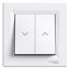 Asfora - roller blind pushbutton - lift terminals - white thumbnail 3