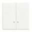 1785 K-884-500 Mechanical Controls None for Switch/push button, Two-part rocker studio white matt - 63x63 thumbnail 1