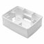 WALL-MOUNTING BOX FOR ONE PLATE - ITALIAN STANDARD 3 GANG - WHITE - CHORUSMART thumbnail 2