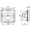 Socket, French/Belgian system A1520FKIWW thumbnail 4