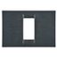 VIRNA PLATE - IN TECHNOPOLYMER GLOSS FINISHING - 1 GANG - METALLIC SLATE - SYSTEM thumbnail 2