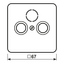 Centre plate for SAT-TV socket 561SAT thumbnail 6