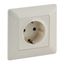 2P+E SOCKET WITH SHUTTERS AUTO IVORY VALENA LIFE thumbnail 1