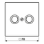 Centre plate f. TV/FM socket LS990TVSW thumbnail 5