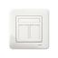 Exxact modular outlet 2x8 pole cat 6 UTP white thumbnail 2