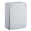 PratiKa socket - grey - 2P + E - 10/16 A - 250 V - British - IP65 - surface thumbnail 4