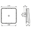 Cable outlet w.center plate and insert CD590AWW thumbnail 7