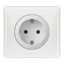 IN WALL CONNECTED POWER OUTLET SCHUKO STANDARD AUTO TERMINALS 16A WHITE thumbnail 2
