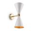 Modern Vesper Wall Lamp White with Gold thumbnail 1