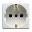 ITALIAN/GERMAN STANDARD SOCKET-OUTLET 250V ac - 2P+E 16A - P30 - 2 MODULES - SYSTEM WHITE thumbnail 1