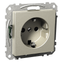 Exxact single socket-outlet earthed screwless metallic thumbnail 4