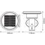 ENDURA® STYLE SOLAR DOUBLE CIRCLE Wall Sensor Double Circle 6W Black thumbnail 10
