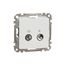 TV/R Socket intermediate 10db, Sedna, White thumbnail 4