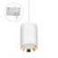 CHLOE GU10 MINI SURFACE MOUNTED GU10 250V IP20 70x100mmWHITE, INNER GOLD round TRACK thumbnail 11