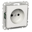 Exxact single socket-outlet unearthed screwless white thumbnail 4