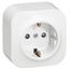 German std socket 2P+E Forix - surface mounting - IP 2X - 16 A - 250 V~ - white thumbnail 2