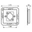 Centre plate for XLR-socket A568BFWW thumbnail 3