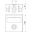 MTG-BC F SWGR1 Multimedia support, video BNC 1x coupling, socket-socket 45x45mm thumbnail 2