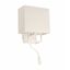 VESPER WHITE WALL LAMP WITH READER LED 1 X E14 20W thumbnail 1