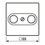 Centre plate for TV-FM-SAT socket A561PLTV thumbnail 3