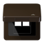 Hinged lid LAN with centre plate CD590KLLANBR thumbnail 1