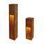 RUSTY SLOT 50 bollard light, E27 max. 11W, IP44, rusted iron thumbnail 4