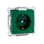 SCHUKO socket-outlet f. spec.circ., shutter, screwl. term., green, System M thumbnail 3