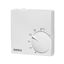 Active white room controller extra flat, 5-30C, AC 230V, 1 changeover contact, 5/5 A, heating/cooling switch, RAL 9016 thumbnail 2