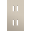 Twofold faceplate, vertical 71 mm centre distance, for double switch f thumbnail 1