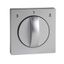 Central plate for fan rotary switch, aluminium, System M thumbnail 2