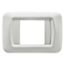 TOP SYSTEM PLATE - IN TECHNOPOLYMER GLOSS FINISHING - 2 GANG - CLOUD WHITE - SYSTEM thumbnail 2
