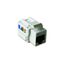 0209-507 Flush Mounted Inserts Cat 6 RJ45 8(8) 1gang white thumbnail 2